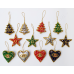 Christmas Tree Decoration Ornaments - Set of 12