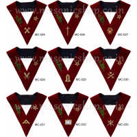 14th Degree Lodge of Perfection Collars AASR - Set of 9