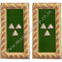 Masonic Knight Templar Shoulder Boards Pair Hand Embroidered - PRELATE