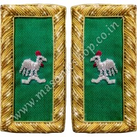 Masonic Knight Templar Shoulder Boards Pair Hand Embroidered - CAPTAIN GENERAL