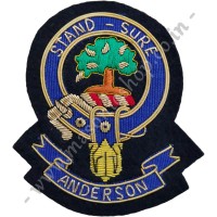 Clan Crest Scottish Hand Embroidered - ANDERSON