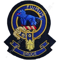 Clan Crest Scottish Hand Embroidered - BRUCE