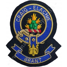 Clan Crest Scottish Hand Embroidered - GRANT
