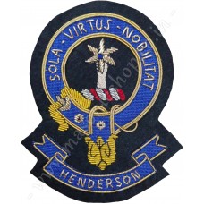 Clan Crest Scottish Hand Embroidered - HENDERSON