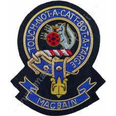 Clan Crest Scottish Hand Embroidered - MACBAIN