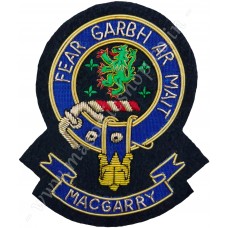 Clan Crest Scottish Hand Embroidered - MACGARRY