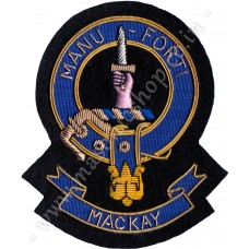 Clan Crest Scottish Hand Embroidered - MACKAY