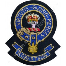 Clan Crest Scottish Hand Embroidered - ROBERTSON